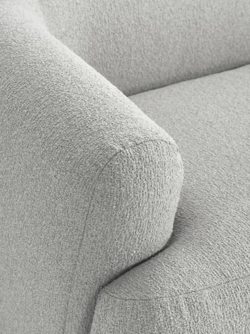 Modulaire XL chaise longue Sofia van bouclé stof