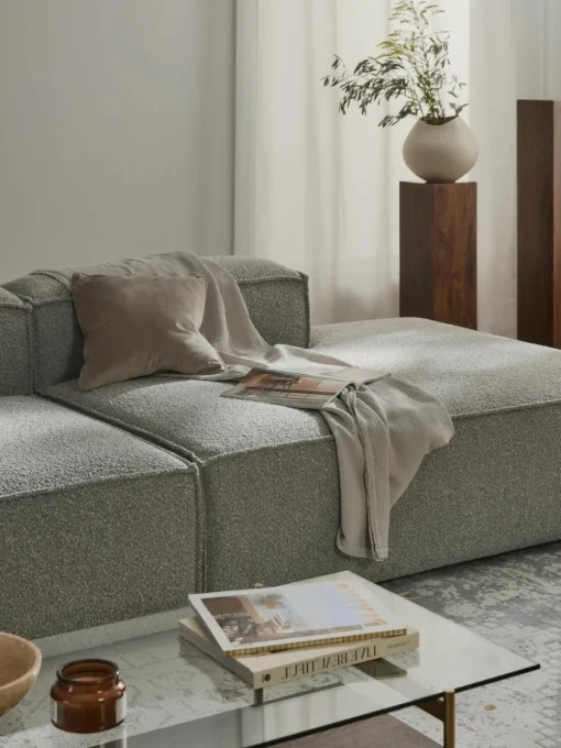 Modulaire XL chaise longue Lennon van bouclé