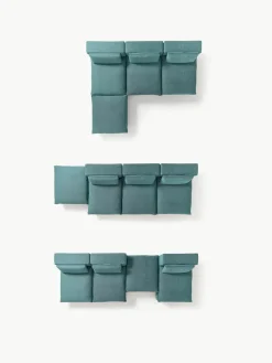 Modulaire XL hoekbank Felix met poef