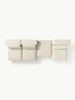 Modulaire XL hoekbank Felix met poef