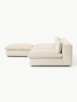 Modulaire XL hoekbank Felix met poef