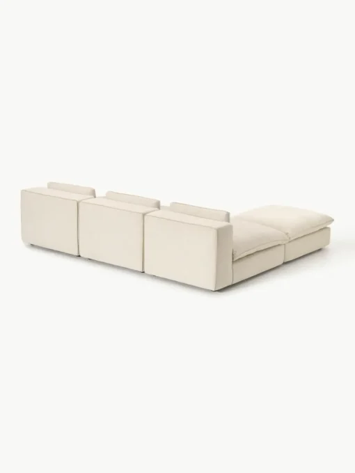 Modulaire XL hoekbank Felix met poef