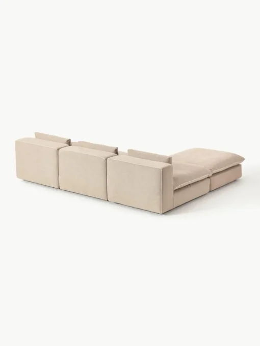 Modulaire XL hoekbank Felix met poef