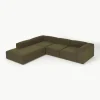 Modulaire XL hoekbank Lennon uit bouclé