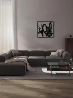 Modulaire XL hoekbank Lennon uit bouclé