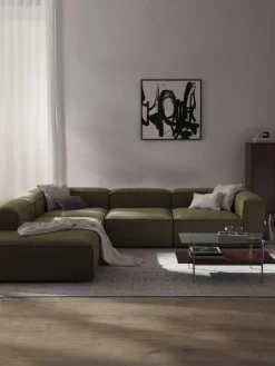 Modulaire XL hoekbank Lennon uit bouclé