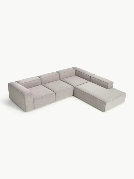 Modulaire XL hoekbank Lennon uit bouclé