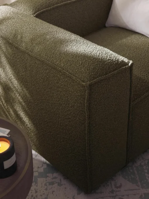 Modulaire XL hoekbank Lennon uit bouclé