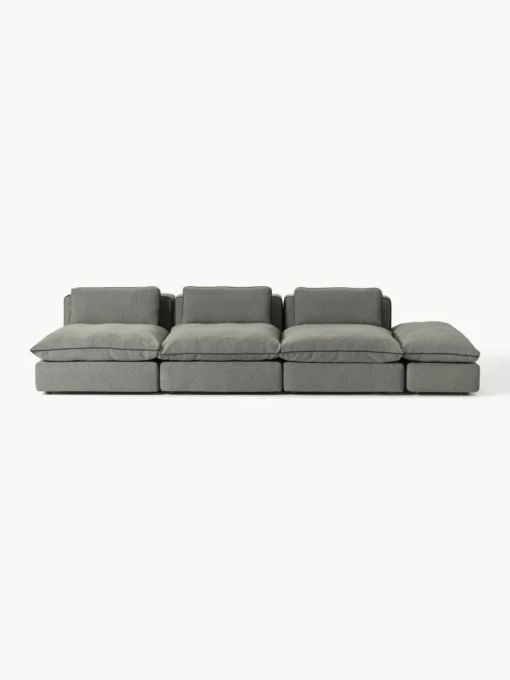 Modulaire XL-bank Felix (3-zits) met poef