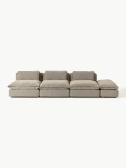 Modulaire XL-bank Felix (3-zits) met poef