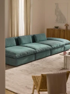 Modulaire XL-bank Felix (3-zits) met poef