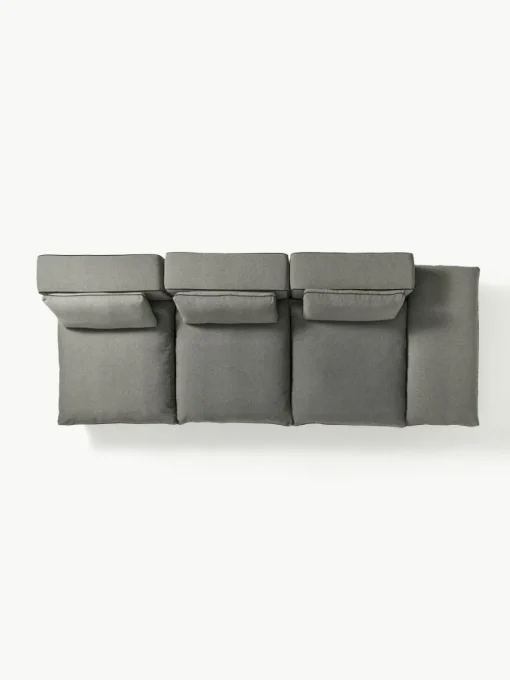 Modulaire XL-bank Felix (3-zits) met poef