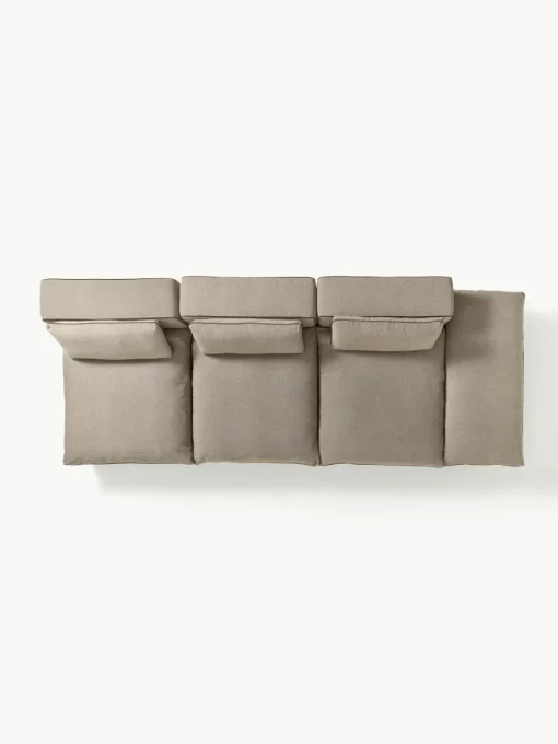 Modulaire XL-bank Felix (3-zits) met poef