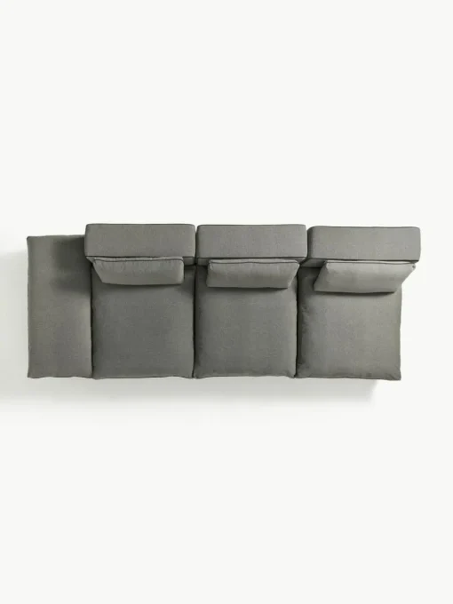 Modulaire XL-bank Felix (3-zits) met poef