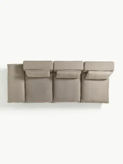 Modulaire XL-bank Felix (3-zits) met poef