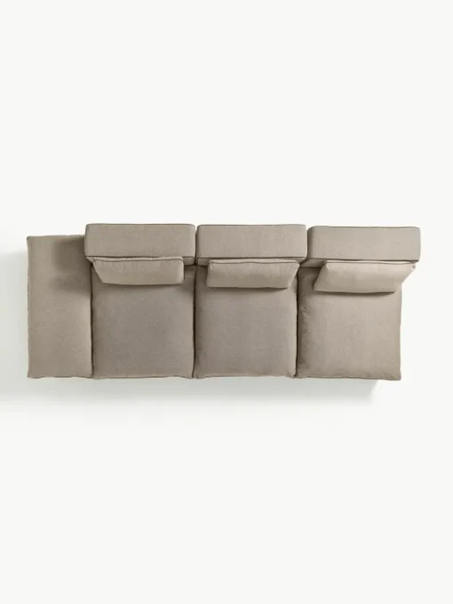 Modulaire XL-bank Felix (3-zits) met poef