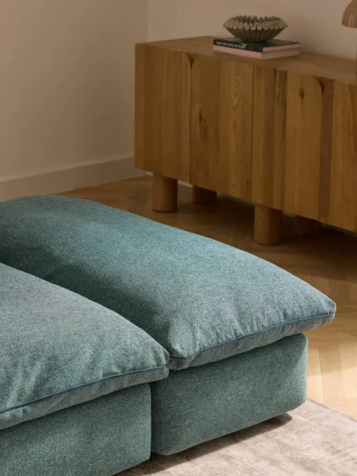 Modulaire XL-bank Felix (3-zits) met poef