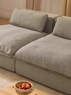 Modulaire XL-bank Felix (3-zits) met poef