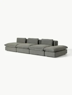 Modulaire XL-bank Felix (3-zits) met poef