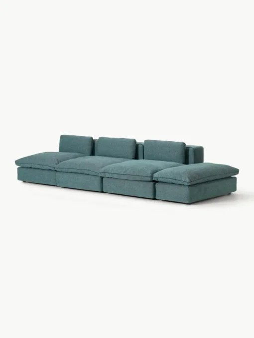 Modulaire XL-bank Felix (3-zits) met poef