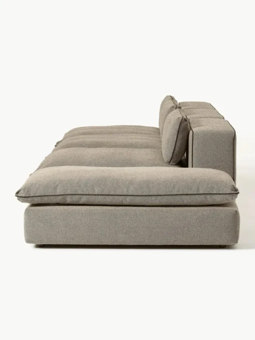 Modulaire XL-bank Felix (3-zits) met poef