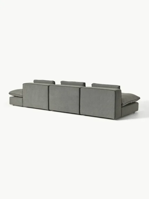 Modulaire XL-bank Felix (3-zits) met poef
