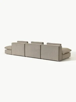 Modulaire XL-bank Felix (3-zits) met poef