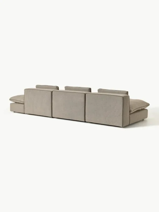 Modulaire XL-bank Felix (3-zits) met poef