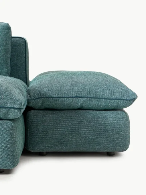 Modulaire XL-bank Felix (3-zits) met poef