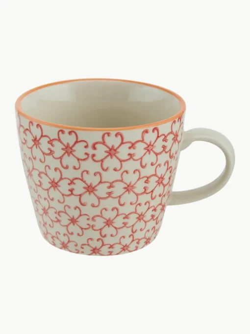 Mokken Carla met klein patroon, set van 4