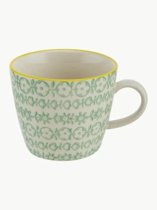 Mokken Carla met klein patroon, set van 4