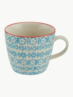 Mokken Carla met klein patroon, set van 4