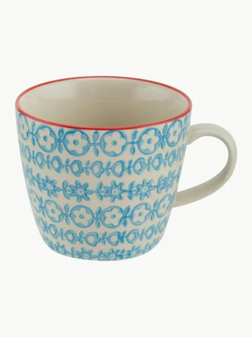 Mokken Carla met klein patroon, set van 4