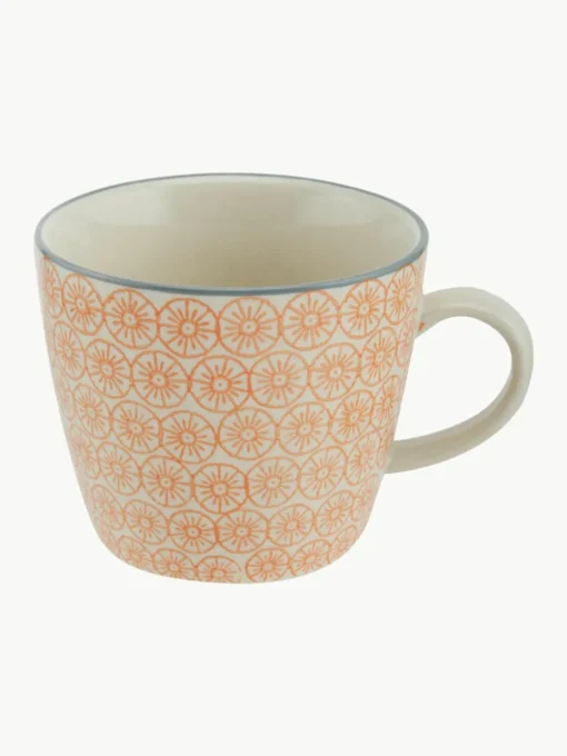 Mokken Carla met klein patroon, set van 4