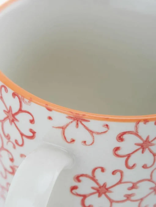 Mokken Carla met klein patroon, set van 4