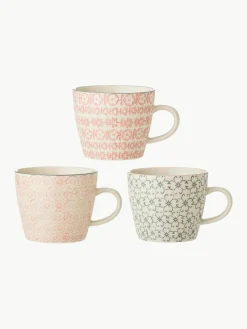 Mokken Cécile met klein patroon, set van 3