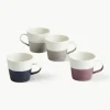 Mokken Coffee Studio van porselein, set van 4