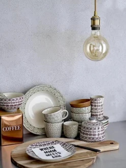 Mokken Karine met klein patroon, set van 4