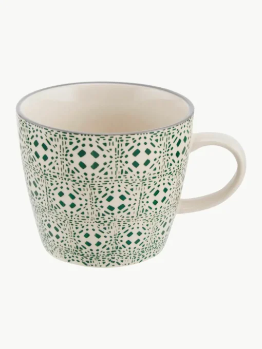Mokken Karine met klein patroon, set van 4
