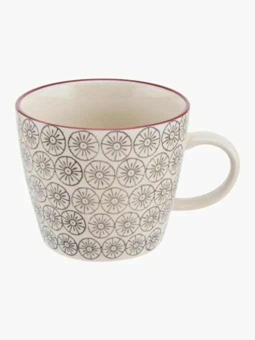 Mokken Karine met klein patroon, set van 4