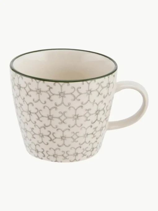 Mokken Karine met klein patroon, set van 4