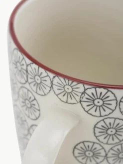 Mokken Karine met klein patroon, set van 4