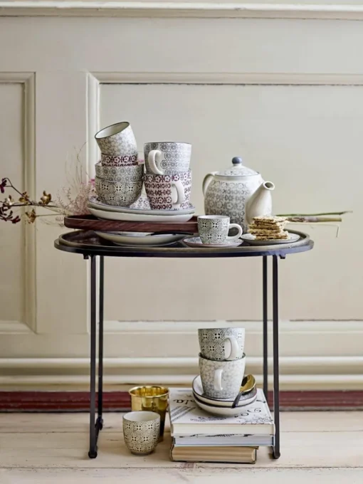 Mokken Karine met klein patroon, set van 4