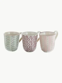 Mokken Maya met klein patroon, set van 3