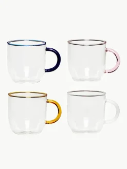 Mondgeblazen bekers kiosk, set van 4