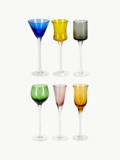 Mondgeblazen borrelglaasjes Lyngby, set van 6