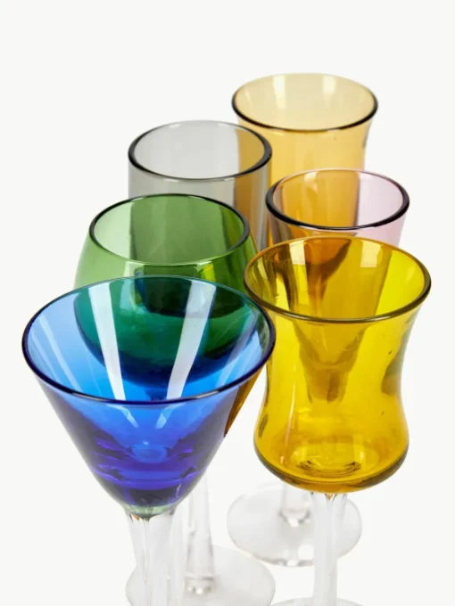Mondgeblazen borrelglaasjes Lyngby, set van 6