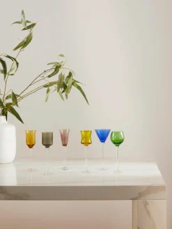 Mondgeblazen borrelglaasjes Lyngby, set van 6