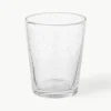 Mondgeblazen Bubble waterglazen met decoratieve luchtbellen, 4 stuks