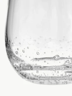 Mondgeblazen Bubble waterglazen met decoratieve luchtbellen, 4 stuks